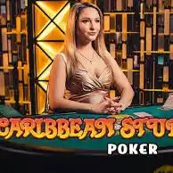 Official Live Dealer logo: Caribbean Stud Poker by Evolution at Spin247 Casino
