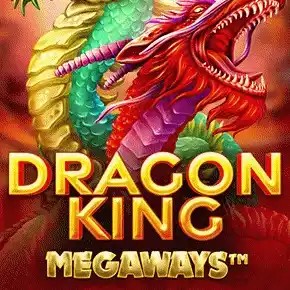 Official Megaways logo: Dragon King MegawaysTM by GameART at Spin247 Casino