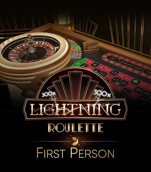 First Person Lightning Roulette slot visual from Evolution available on spin247casino.de