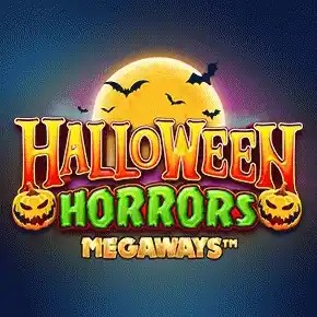 Halloween Horrors Megaways slot logo by Iron Dog Studio at Spin247 Casino