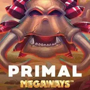 Megaways logo of Primal Megaways from Blueprint Gaming at Spin247 Casino